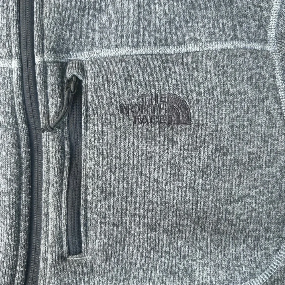 The North Face Gordon Lyons Hoodie Mens Medium Grey Fair Full Zip Fleece Jacket